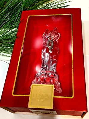 LENOX Lead Crystal 2007 WEDDING 1st CHRISTMAS ORNAMENT Bride Groom 4.5 BRAND NEW - Image 1 of 4
