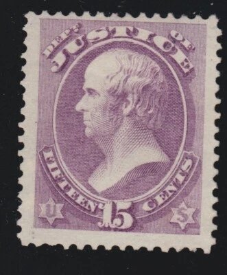 US O31 15c Justice Department Mint VF JUMBO NG SCV $220(NG) - Image 1 of 2