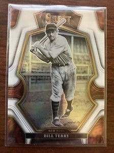 2023 Panini Select Bill Terry #55/#149 New York Prizm Card #137