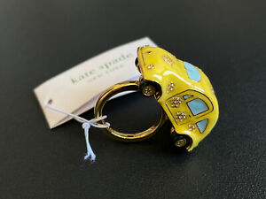 ~Kate Spade New York Off We Go Yellow Car Ring Size 8~