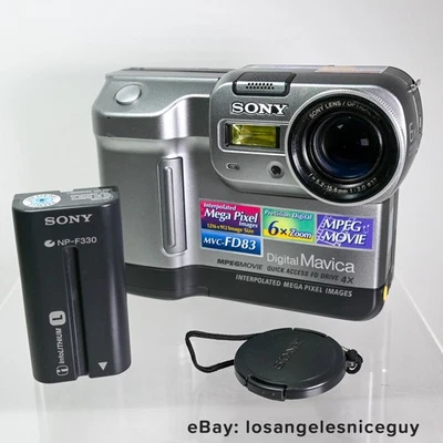 1999 SONY Mavica MVC-FD83 Floppy Camera WORKS - No Charger or Floppies - Image 1 of 4