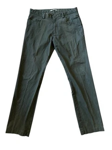 CK Calvin Klein Chino Slim Fit Hose Grün Herren Größe 33x32 Guter Zustand " - Bild 1 von 12