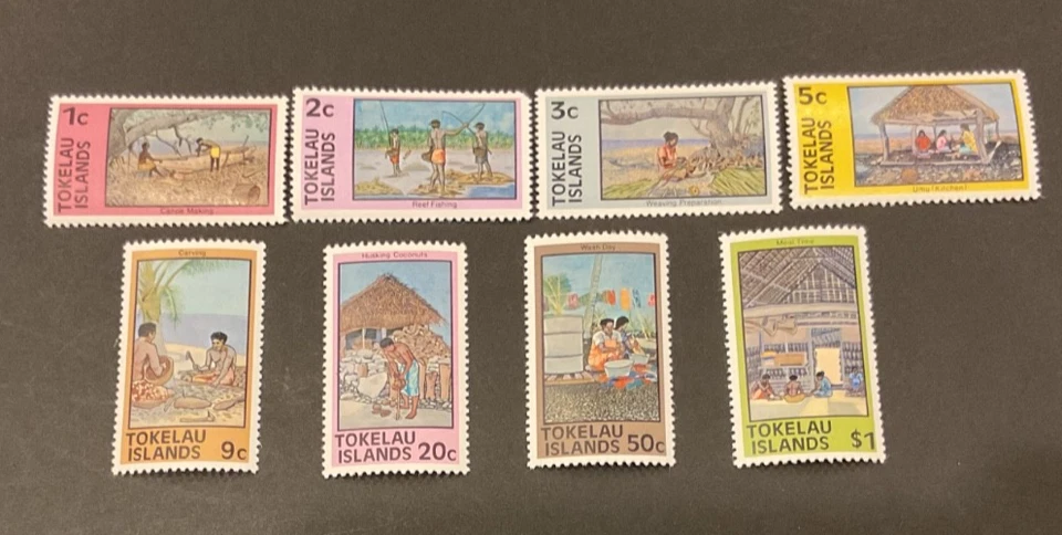 Tokelau Scott #49-56 nunca articulado Foto 1 de 1