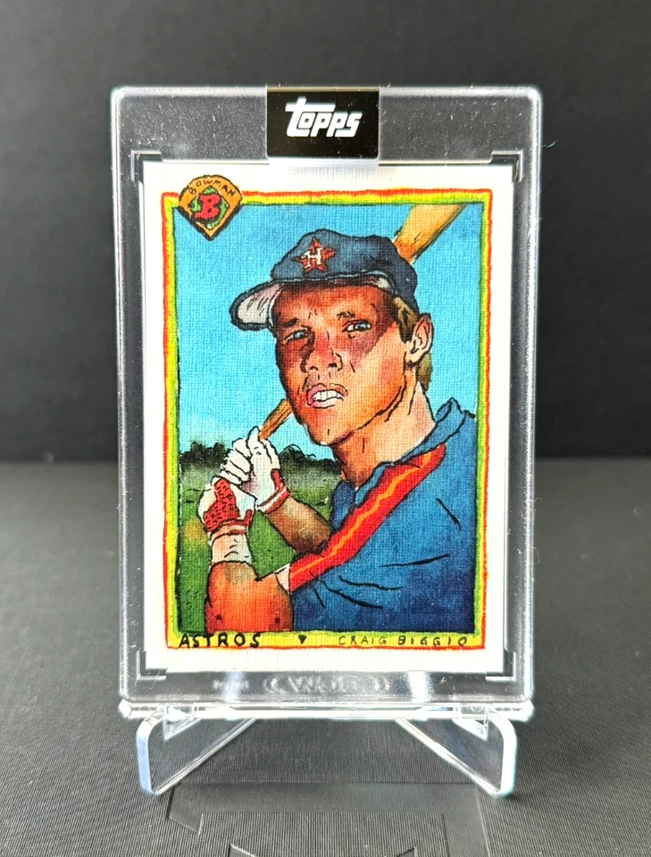 Caja de zapatos Craig Biggio 2025 Topps Treasures '90 Bowman #B90-2 Stock de lona Astros Foto 1 de 2