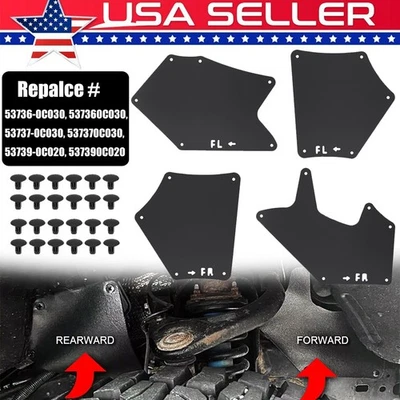 4 X Splash Shield For Toyota Tundra & Sequoia 2007-2022 Fender Liner Apron Guard Foto 1 de 4