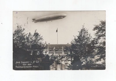 1929 Dt. Reich Deutschlandfahrt auf Zeppelin Photokarte Abwurf Düsseldorf Si 33a - Bild 1 von 2