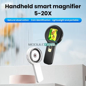 Handheld Magnifier Glass 20X Magnifying Jeweler Loupe Digital Microscope Type-C - Picture 1 of 26