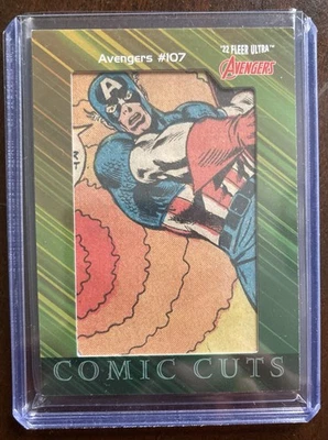 Fleer Ultra Avengers Capitán América 2022 cortes cómicos 30/12 Foto 1 de 2