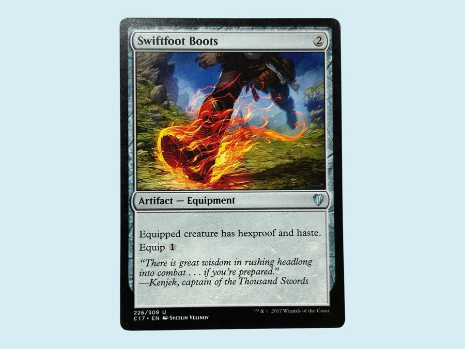 Swiftfoot Boots, Commander 2017, Near Mint, Magic The Gathering MTG - Image 1 of 1