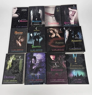 House of Night Series Book Lot Of 11 HC/PB Set P.C. Kristin Cast 1-11 & Handbook - Image 1 of 4