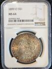 1899 O Morgan Silver Dollar ~ NGC MS64 ~ Light Toning ~ Obverse/Reverse  ~