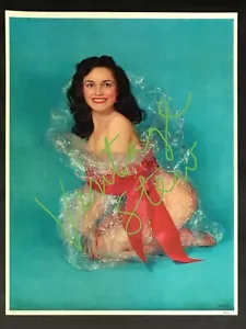 1960 Pin-Up Calendar Girl Lithograph WELL PACKAGED #8502 Copyright A. Fox - Bild 1 von 4