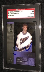 JAROMIR JAGR SIGNED 2001/02 UPPER DECK ICE CARD #42 SGC AUTHENTICATED - Picture 1 of 1