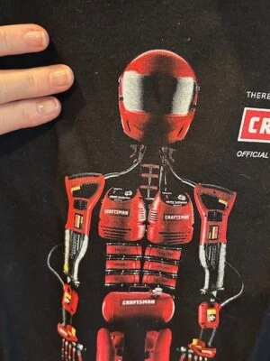 DUAS camisetas masculinas vintage Nascar Craftsman Tools XL L robô novas - Imagem 1 de 4