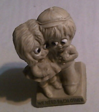 Russ & Wallace Berrie Figurine Vintage we need each other 1971 sillisculpt