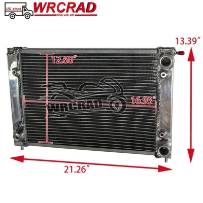 MT Aluminum Radiator Fit 1982-1992 1983 1984 85 Volkswagen Golf MK2 MK II Jetta - Image 1 of 4