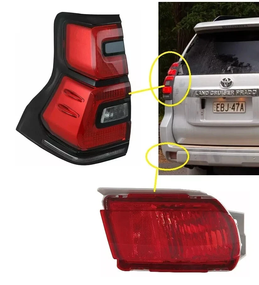 Left Rear Quarter Panel Lamp & Fog suits Toyota Land Cruiser 2018 Present Foto 1 de 1