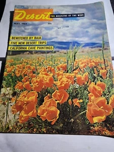 Desert Magazine May 1964 California Wild Flowers Baja Cave Paintings VG B5 - Picture 1 of 2