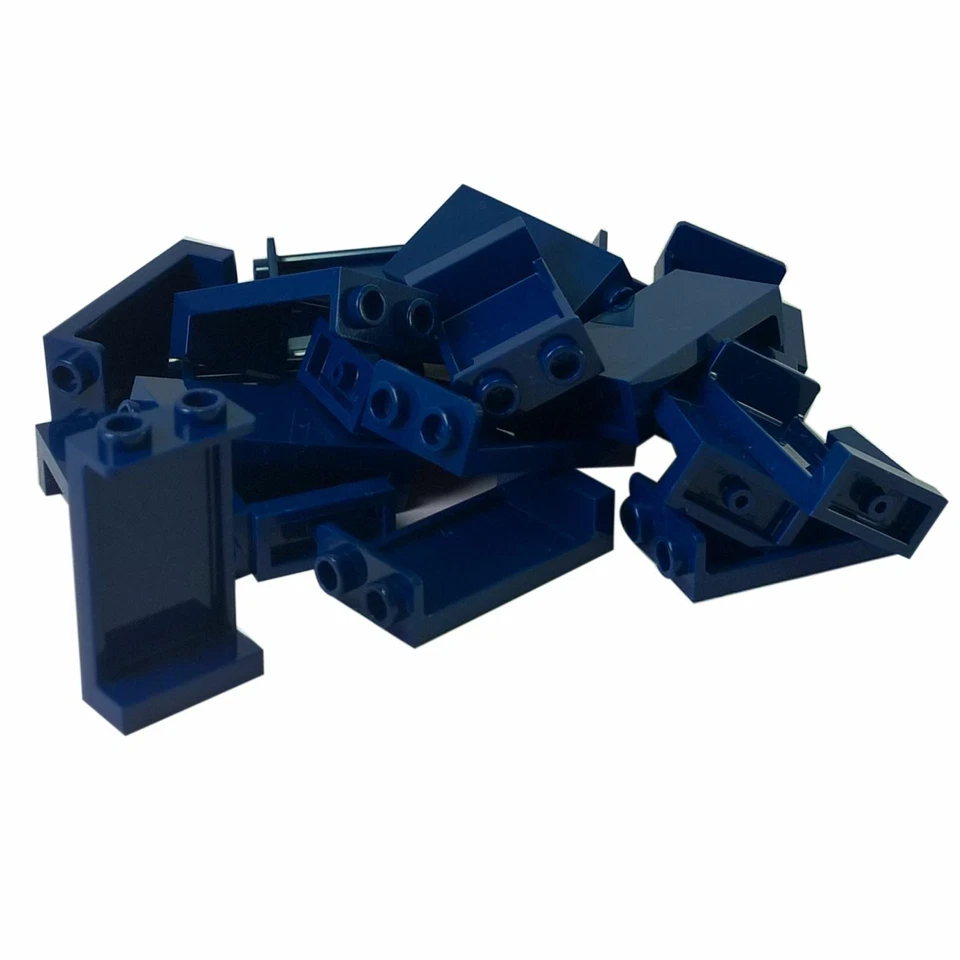 20 NEUE LEGO Panel 1 x 2 x 3 with Side Supports - Hollow Studs Dunkelblau - Bild 1 von 1