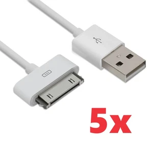 5x Lot White USB Charging Cord Data Sync Cable for iPod Nano/Touch/Video/Classic - Picture 1 of 6