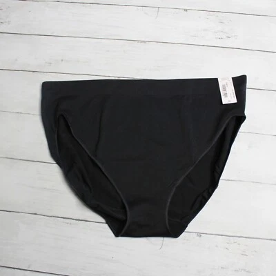 Ambrielle Women's High Cut Leg Brief Panties Plus Size 2X Black - Image 1 of 4