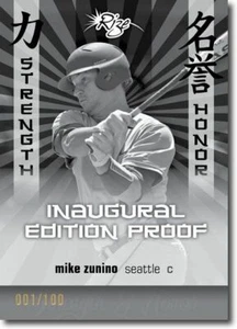 MIKE ZUNINO 2012 Rize Rookie Inaugural PROOF STRENGTH & HONOR RC #/100 - Picture 1 of 2