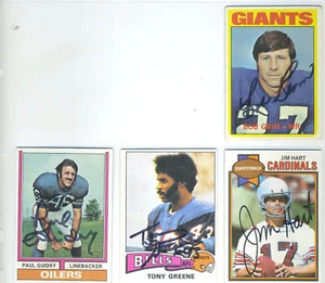Tony Greene 1975 Topps Autographed Football card # 54 - Buffalo Bills - Picture 1 of 2
