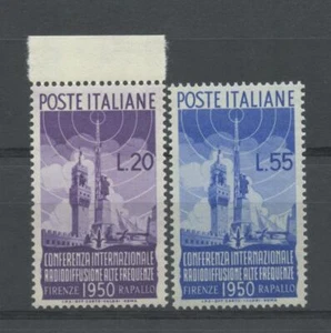 REPUBBLICA 1950 RADIODIFFUSIONE 2V. ** LUSSO - Picture 1 of 1