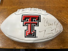 Tommy Tuberville Signed Texas Tech Football