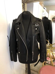 Next Black Biker Jacket 8 - Picture 1 of 4