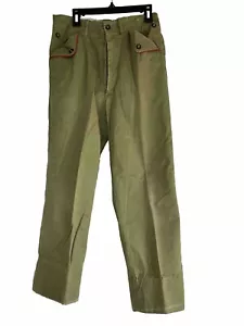 Pantaloni uniformi BSA verde oliva standard taglia 26X23 lunghezza orlato CR-248 - Foto 1 di 8
