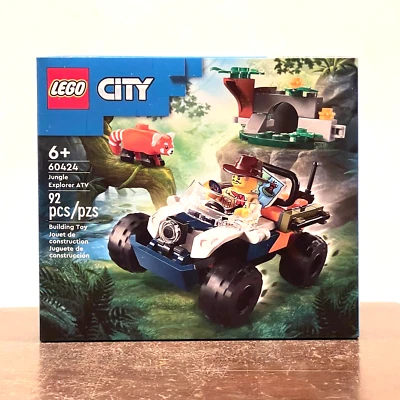 Lego Jungle Explorer ATV Red Panda Mission Set 60424 NEW Sealed in Hand - Image 1 of 4