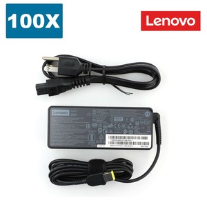 Lot of 100 Genuine Lenovo 90w AC Adapter Chargers 20V 4.5A Square USB Yellow Tip
