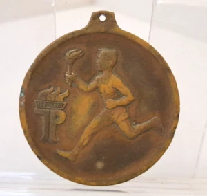 Vintage DDR Sportmedaille 60er Jahre Knabenfackel der Pionierorganisation Ernst Thalmann - Bild 1 von 15