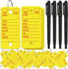 500 Pieces Dealership Tags Car Key Tags Shop Labels Labeling Tags with Rings and
