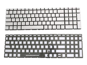 HP ENVY 15m-dr0000 15m-dr0011dx 15m-dr0012dx Keyboard Silver Backlit - Afbeelding 1 van 8