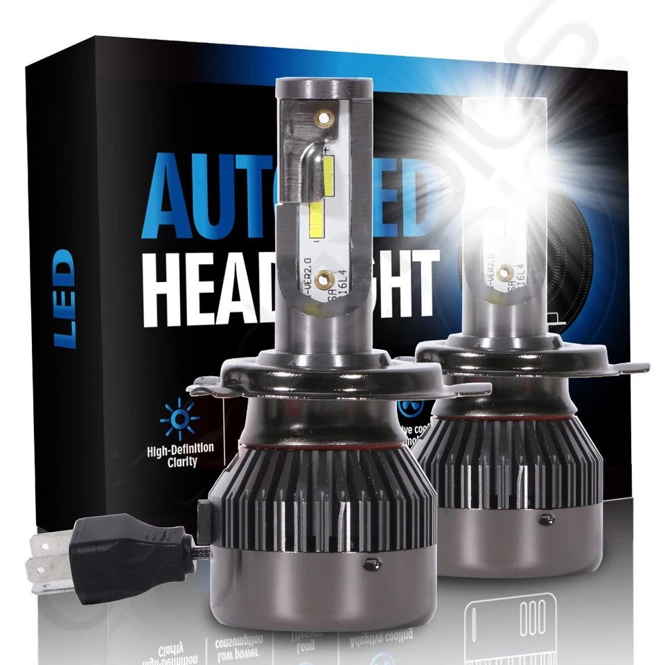 2x H4 9003 HB2 2018 1300W 195000LM Kit de faros LED H4 9003 HB2 6500K Foto 1 de 1