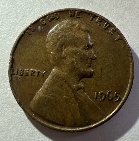 1965 Lincoln Memorial Cent  (No Mint Mark L In Liberty on rim, PLUS MORE) Cover