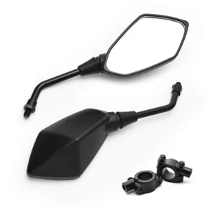 Motorcycle 7/8" Side Mirrors Handle Bar RearView For Honda Yamaha Kawasaki Motor - Picture 1 of 9