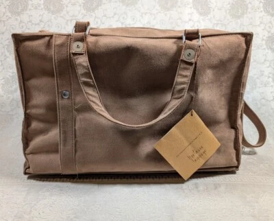 *New* Vintage Hartmann Suede Expand 3-Compart Weekender Carry On Shoulder Strap - Image 1 of 4