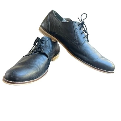Zapatos de vestir informales Franco Fortini negros con cordones estilo Oxford talla 11 Foto 1 de 4