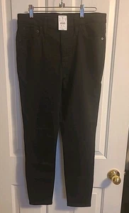 NWT J Crew Womens Size 30x28 High Rise Skinny Jeans Black Denim Stretch - Picture 1 of 10