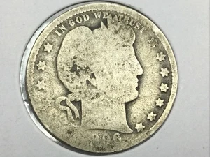 1896-O Barber Quarter Value - Bild 1 von 2