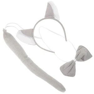 Stirnband Schleife Ende Ohren Schwanz Kostüm Erwachsene Tier Set Cosplay Zubehör - Bild 1 von 12