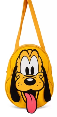 Disney Pluto Mickeys Perro Cara Grande Forma Lona Bolso Cartera Nuevo con Etiquetas Foto 1 de 4