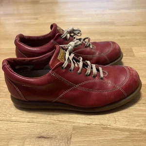 CAMPER women shoes sz 8.5 EU 39 Red leather Lace Up Classic Vintage Style - Picture 1 of 24