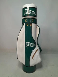 GREEN 700ml 70cl McGIBBON'S WHISKY DECANTER Golf Bag 11" 28cm Tall McGibbon - Picture 1 of 10