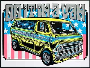 Póster serigrafía impresión artística firmado Dirty Donny Do It In a Van Ford 2011 años 70 como nuevo - Imagen 1 de 1