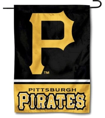 Pittsburgh Pirates Double Sided Garden Lawn Flag 12” x 18” MLB New In Package - Image 1 of 4