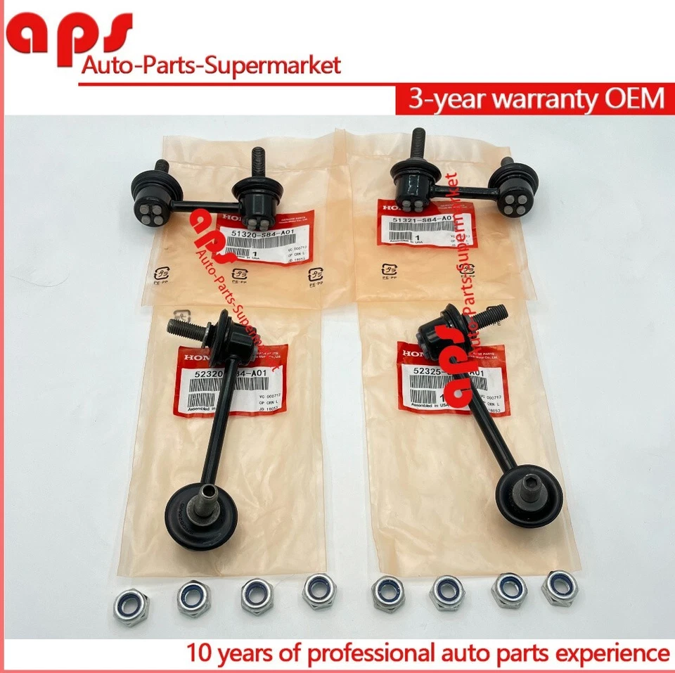 OEM 4Pcs Front & Rear Sway Bar Stabilizer End Link Set For 98-02 Accord TL CL Foto 1 de 4